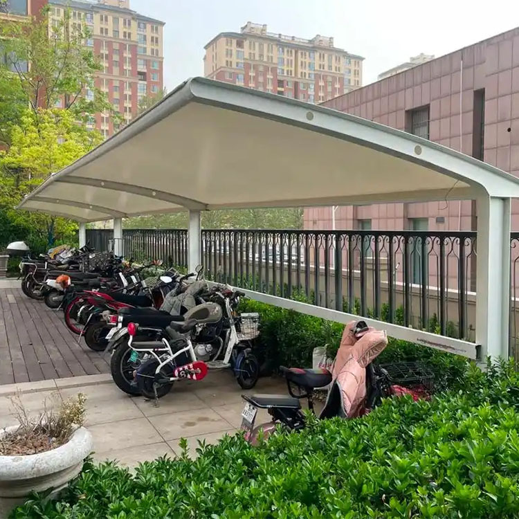 子长市膜结构电动车棚